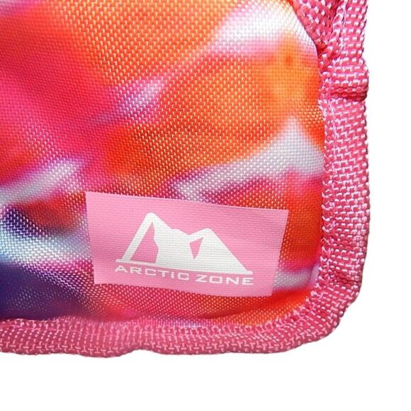 ARCTIC ZONE dual double compartment pink tie dye soft shell lunchbox bag - Picture 10 of 11